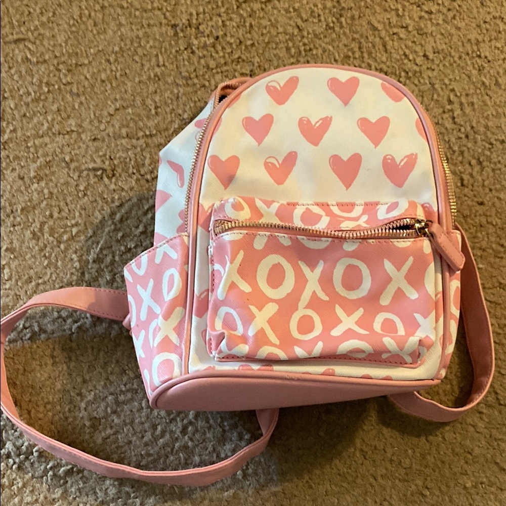 Pink Heart and XO Kids Backpack. EUC.